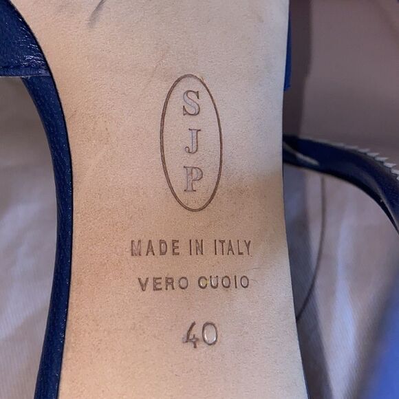 SJP Tanny Blue Mary Jane 4” Heels - Picture 11 of 16